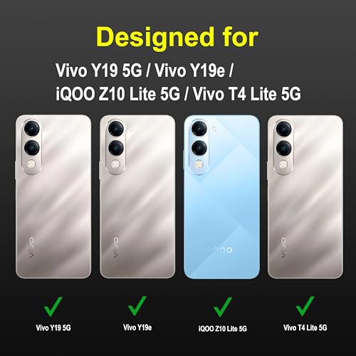 Image of amazon basics Back Case Cover for Vivo Y19 5G | Compatible for Vivo Y19 5G Back Cover | Liquid Silicon Magic Case with Camera Protection | Black