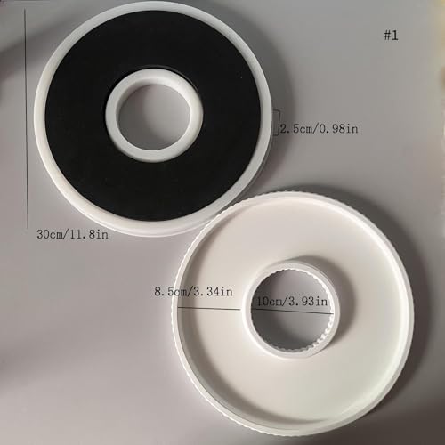 Moule en silicone réutilisable à texture rayée pour béton