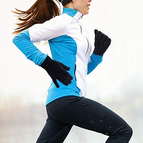 Cooraby 16 Pairs Adult Winter Knitted Magic Gloves Full Fingers