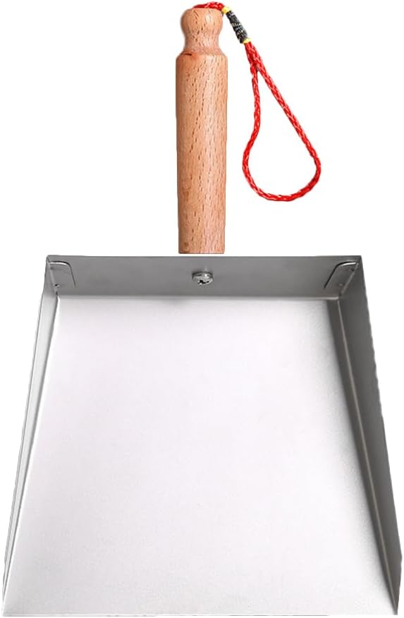 Mobestech Small Stainless Steel Dustpan Short Handle Metal Dust Pan for Household Cleaning Kids Use Tabletop and Worktop Sweeping 8.46 X 5.51 X 1.57 in 1 Pack