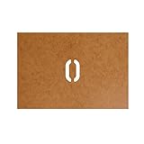 0 NULL ZERO Stencil Ölkarton Bundeswehr Militär US Army passend für VW Typ 181 DKW Munga für Lackierung (2,5x1,5cm) - Ölkarton Lackierschablone #15261