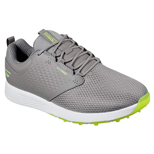 Skechers Tenis De Golf Impermeables Elite 4 Prestige De Ajuste Relajado, Zapatos Hombre, Gris Lima, 41 Eu