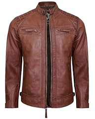 Diamond1 - Cognac Leather Jacket