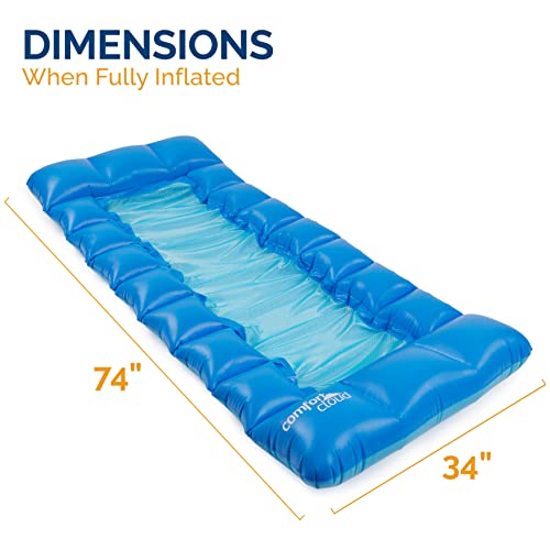 Swimways Comfort Cloud Pool Lounger with Fast Inflation & Headrest Pillow, Oversized Inflatable Pool Floats for Adults - image 6
