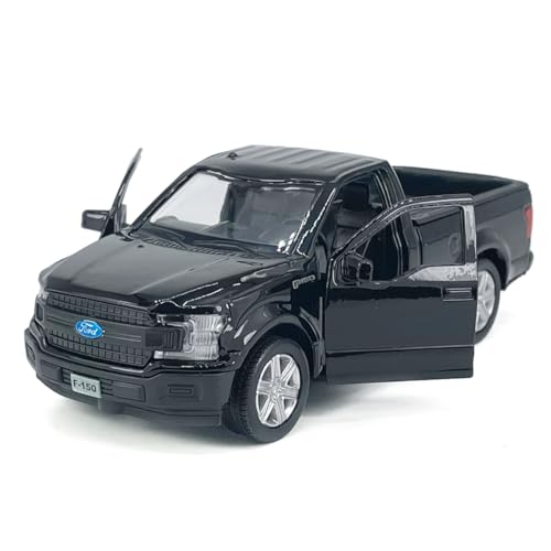 F-150 Pickup Truck Trailer Towing Horse Transporter Farm Trailers, Doors Open, 1/36 Scale Model Car Diecast Metal Toy Cars, 3 4 5 6 7 Year Old Kids Boys Gifts, Cake Topper Home Office Décor Collection - Thumbnail 6