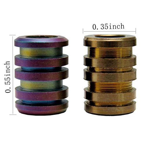 Ccanku C1123 Titanium Alloy Tc4 Pendant Knife Key Jewelry Parachute Cord Bead Pendant 14Mm (2 Pcs) … #TOP1