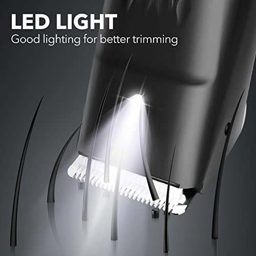 Beesjuy Intimbereich Rasierer Männer, Elektrischer Körperrasierer für Herren, Elektrischer Leistenhaarschneider mit LED, IPX7 Wasserdichter, inkl 3 Aufsteckkämme, 90 Min. Laufzeit, mit Ladestation - Image 5