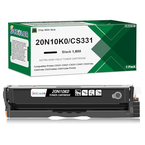 Cartouche de toner Lexmark 20N10 pour imprimantes CS331 et CX331