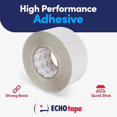 Image of ECHOtape FS-G7736 | All Weather Lamtec WMP-50 Facing Tape | Metal Building Insulation Tape | White Seam and Repair Tape | Cold Weather Acrylic Adhesive | Contractor Tape | 2.83 in x 50 yds