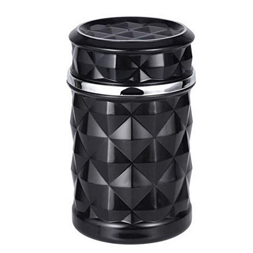 Image of Oshotto Fire Proof Car Portable Diamond Design Ashtray Compatible with Hyundai Creta 2020-2021 (Black)