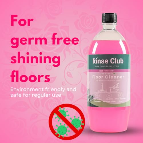 Image of Natural Disinfectant Floor Cleaner | Non-Toxic | 1.8L | Rose Fragrance | Eco-Friendly, Skin Safe, Baby & Pet Friendly | Cleans Tile & Marble