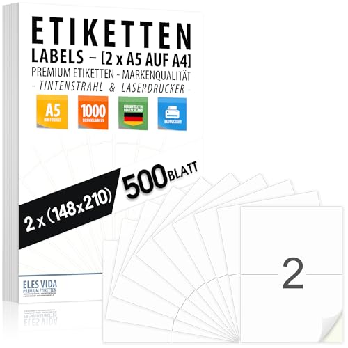 Papel A4 Adhesivo para Imprimir Marca ELES VIDA