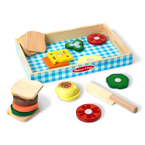 Aliments feutrine Melissa & Doug pour jouer à la marchande et préparer le pique-nique