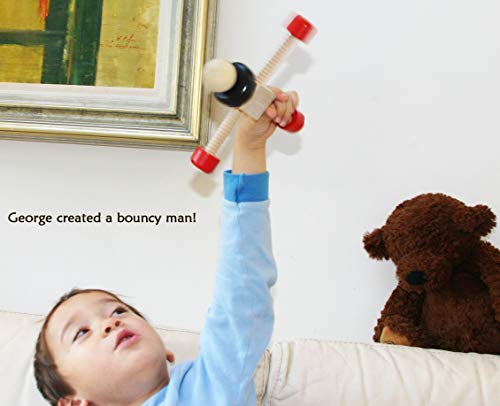 Towo Wooden Nuts And Bolts Set Building Blocks Construction Kit 31 Pieces Travel Toy- Model Building Tool Kits For Kids -Toys Building Tools For 4 Years Old-Compatible With Towo Bench Chair Set #TOP3