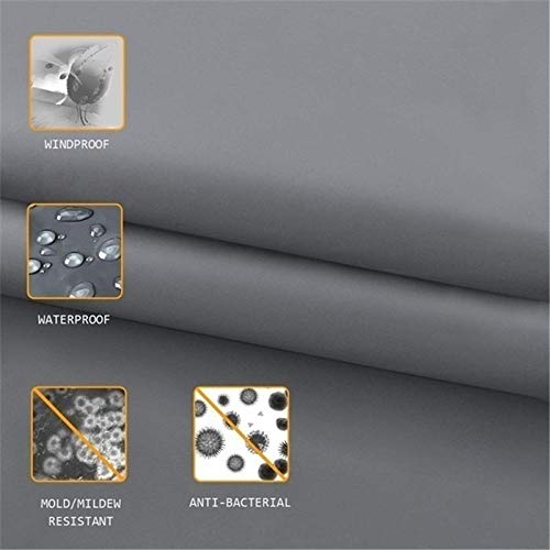 Duschvorhang Rosarot Blau Badematte 4-Teiliges Set, 1 Duschvorhang 180x180 Polyester+1 Badvorleger rutschfeste(50x80)+1… – Bild 8