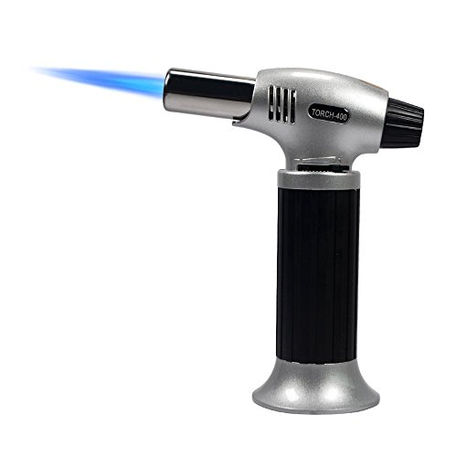 Blow Torch Kitchen Butane Torch Refillable Culinary Torch with Safety Lock and Adjustable