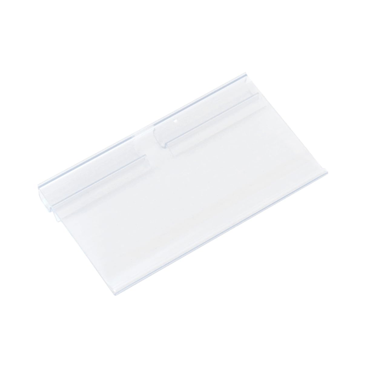 Toyvian 100Pcs Porte-étiquettes transparent pour fils étagère étiquette de prix détail officiel panneau support d'affichage
