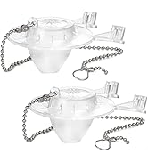 Hibbent Toilet Flapper Replacement Compatible with Gerber 99-647 2 Pack, 2 Inch Toilet Flapper wi...