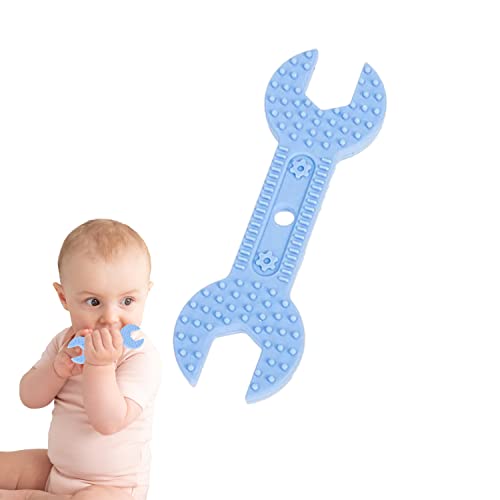 Baby Beissring für Kleinkinder ab 3 Monate BPA Frei | Lebensmittel Silikon | Zahnungshilfe | Schraubenschlüssel Form | Lindert Zahnungsschmerzen | DGN Toys Cover