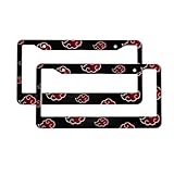 Wrenho Aluminum License Plate Frame with Screw Caps 2Pcs 2 Holes12.3 X 6.3 inch Anime Licenses...