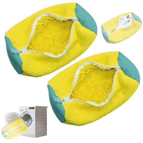 Shoe Washing Machine Bag, Sneaker Cleaning Laundry Reusable Shoe Bag for Washer and Dryer 2PCS for All Shoes