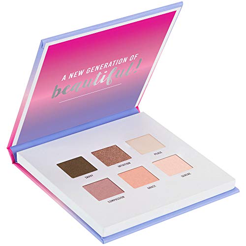 C'est Moi Envision Eyeshadow Palette | Simple, Easy-To-Use Neutral Eyeshadow Shades made with Mica, Squalane and Kaolin, Natural Color, Non-Toxic, Lightly Pigmented, Includes Six Neutral Shades