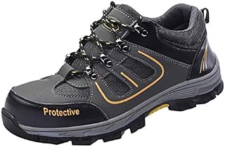 Couple Breathable Hiking Labor Insurance Shoes Mesh Deodorant Steel Toe Work Safety Sneakers