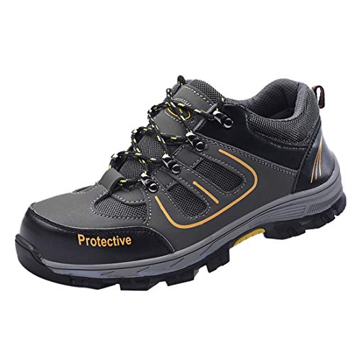 Couple Breathable Hiking Labor Insurance Shoes Mesh Deodorant Steel Toe Work Safety Sneakers