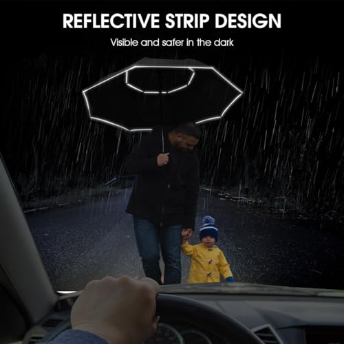 Image of G4Free 47 /54 /62 /68 Inch Automatic Open Golf Umbrella Oversize Extra Large Double Canopy Vented Windproof Waterproof Stick Umbrellas