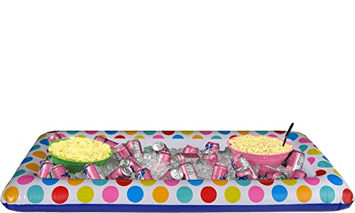 amscan 393116 Inflatable Party Cooler, 4.5" x 54" x 22", 1 piece, Multicolor