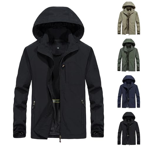 Veste coupe-vent légère homme veste de transition softshell à capuche - 2