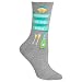 Hot Sox Women's Wedding Bliss Novelty Casual Crew Socks, Mother Of The Bride (Grey Heather), Shoe Size: 4-10 Size: 9-11