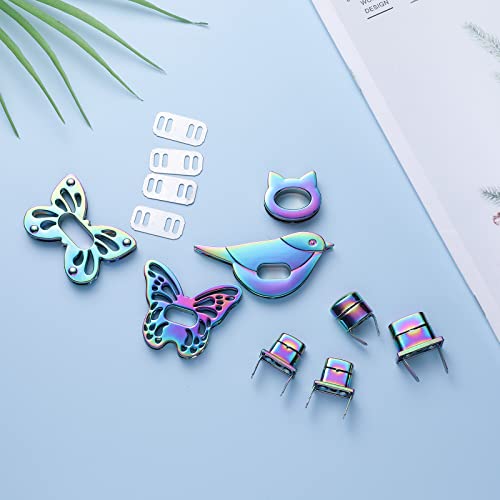 Cierre giratorio de mariposa para reparar y crear bolsos diy 7