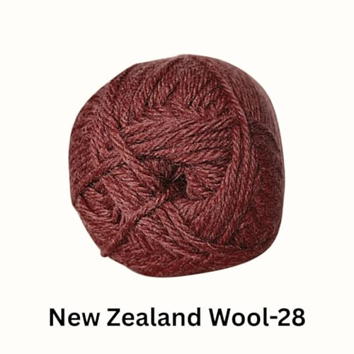 Image of VCR Maroon Chunky Wool Yarn, 100 Grams, Hank, 196 Meters, 100% New Zealand Wool Knitting Yarn, Soft Crosia Thread Suitable for Baby Blankets & Booties Pack of 1