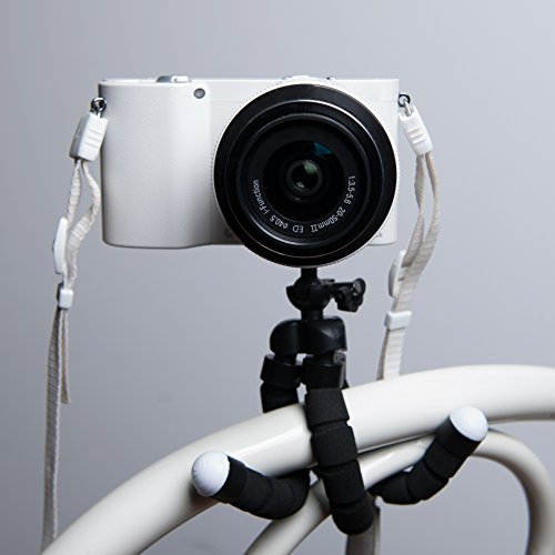 Trípode Mini Soporte Flexible Octopus Soporte de Cámara Soporte de Viaje Ajustable Compatible con Nikon Coolpix W100 / A300 / A900 / B500 / B700 cámara | Compact Sturdy Portable Video