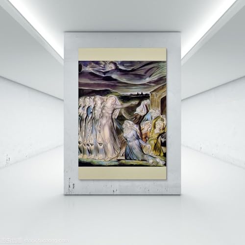 Affiche William Blake Impression Romantique Religieuse De Qualite Musee Vierge Ange - 7
