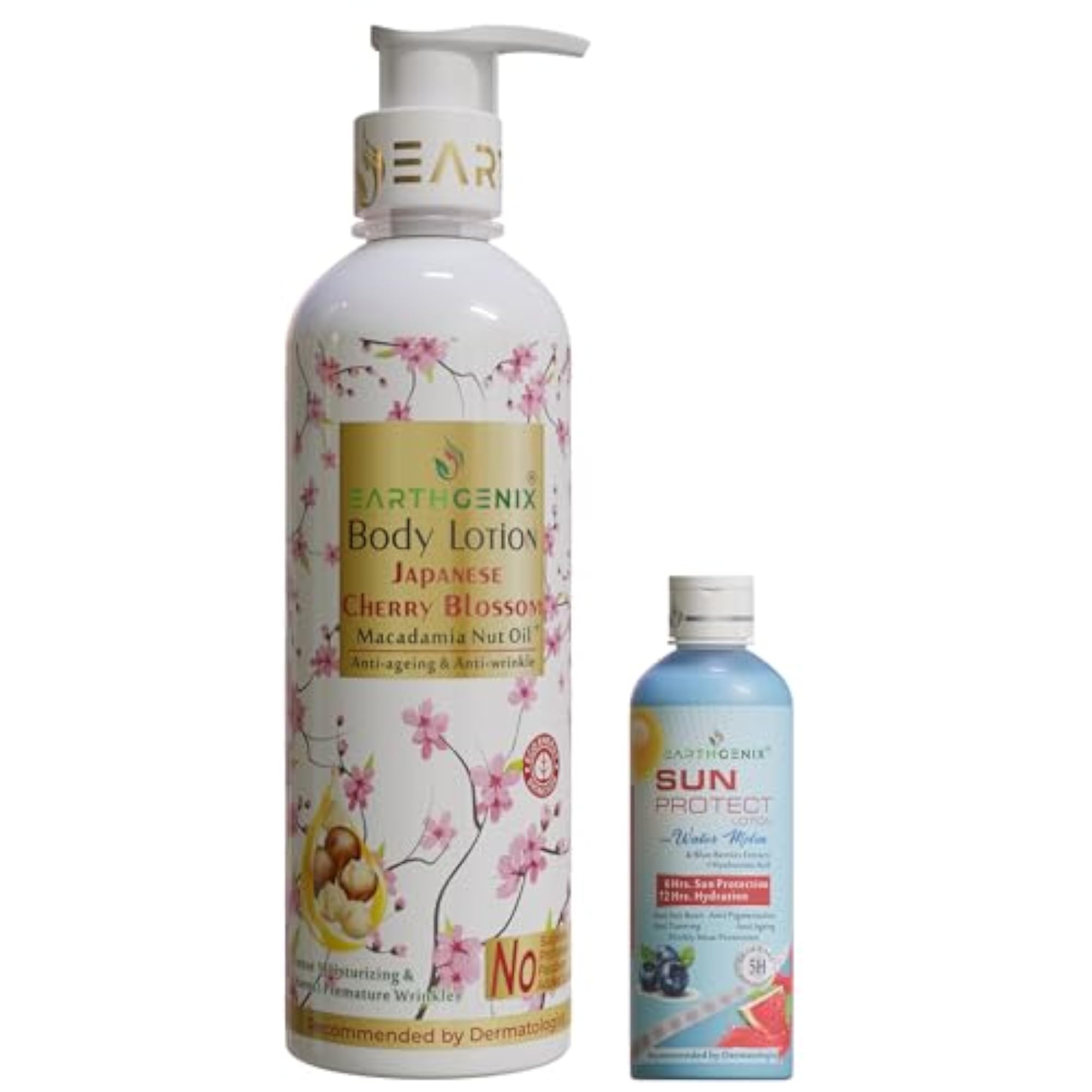 Japanese Cherry Blossom & Macadamia Nut Oil Body Lotion Combo Pack