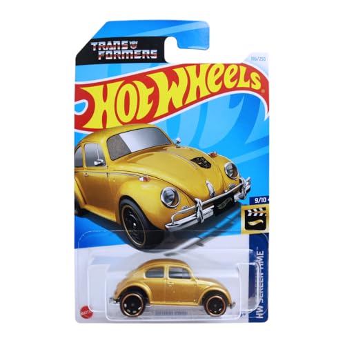 Image of Hot Wheels 1:64 Scale Bumblebee HW Screen Time for Ages 3 and Up by Small CLAP (Gold)