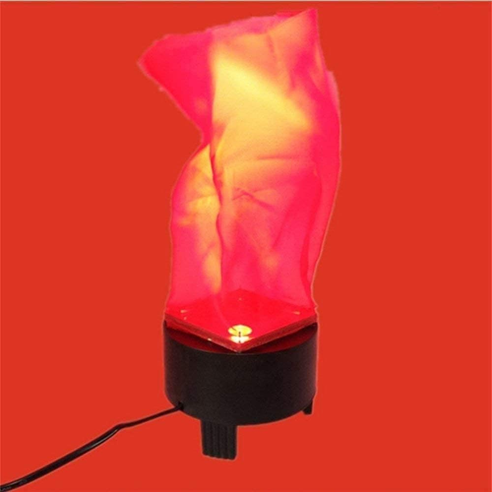 Beacon Pet 2 Pack LED Flame Effect Lights, Silk Cloth Making Flame, 3D Fake Fire Light Dynamic Flame Effect Stage Lamp Artificial Fire Atmosphere Lamp for Halloween Party Decor Holiday Supplies
