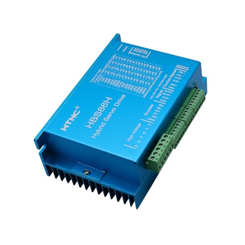 HLTNC HBS860H Servo hybride avec commande de moteur pas à pas en boucle fermée, 8 A, AC20-80 V/DC30-110 V, compatible avec NEMA23 et NEMA34 (HBS860H)