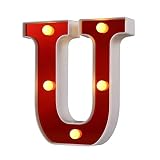 MulTiple utiliza: La superficie de las letras de Marquee se refleja. Color rojo muy brillante. Ilumina tus palabras favoritas para ocasiones especiales, eventos o decoración del hogar. Expresa una vida refinada y romántica y mejora el sabor de la vida. Como fiesta de cumpleaños, bodas, decoración de habitaciones infantiles.