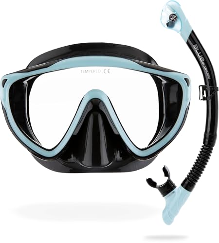 Cressi Tino & Scilla conjunto unisex de silicona suave y alta visibilidad bajo el agua 1