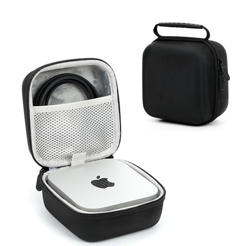 Houdsuemケース Apple 2024 Mac mini M4/M4 Pro 用保護収納携帯用アップル Mac mini M4ケース (ブラック)