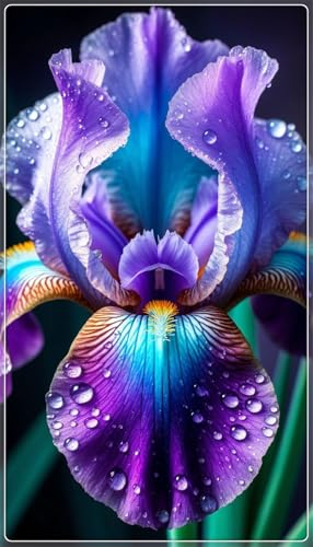 Ideal para Climas con Estaciones - Pétalos Sedosos y Multidimensionales - Bulbos de Iris - Iris bulbos-6 Bulbos-I