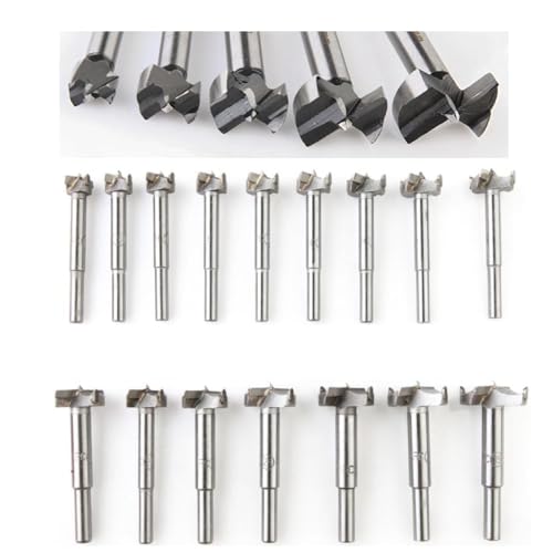 Japard 16-Pc Forstner Bit Set Carbide 15‑35 mm
