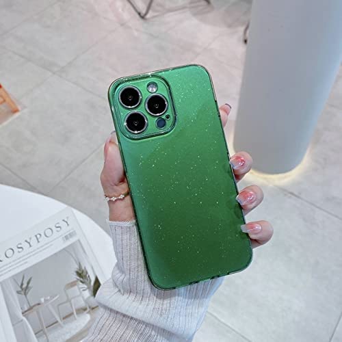 Coque iPhone 11 silicone souple et paillettes néon antichoc