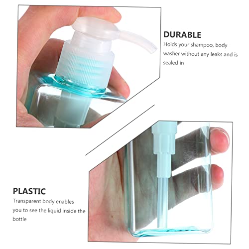 Beaupretty 9 Peças Engarrafado Garrafa Vazia Âmbar Recipientes Para Xampu Garrafas De Bomba Manual G