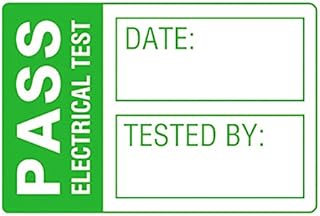 Martindale LAB1 PAT Test Labels-Small, White/Green