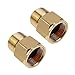SRunDe 2PCS M22 Acoplador de Lavado Alta Presión de Latón Conector de Tubería de Hexágono Manguera de Alta Presion Adaptador de Lavadora de Presión para Pistola de Agua 4000 PSI
