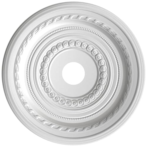 Image of 22 inchOD x 3 1 /2 inchID x 1 inchP Cole Thermoformed PVC Ceiling Medallion (Fits Canopies up to 6 inch), Metallic Copper